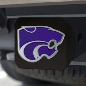 Kansas State Wildcats Black Metal Hitch Cover - 3D Color Emblem