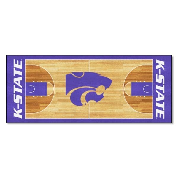 Kansas State Wildcats Court Runner Rug 30in. x 72in 1 scaled
