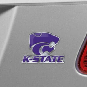 Kansas State Wildcats Heavy Duty Aluminum Embossed Color Emblem - Alternate