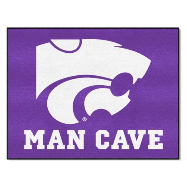 Kansas State Wildcats Man Cave All Star Rug 34 in. x 42.5 in 1 scaled