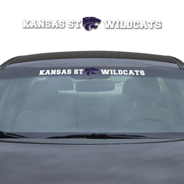 Kansas State Wildcats Sun Stripe Windshield Decal 3.25 in. x 34 in 1