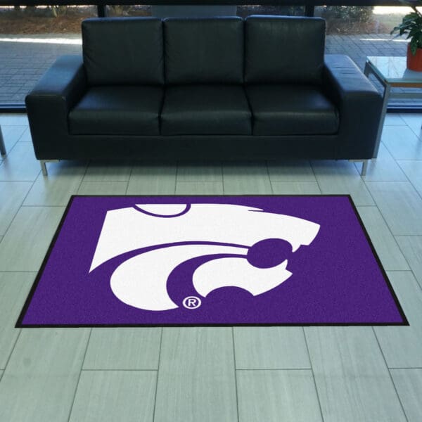 Kansas State4X6 High-Traffic Mat with Durable Rubber Backing - Landscape Orientation