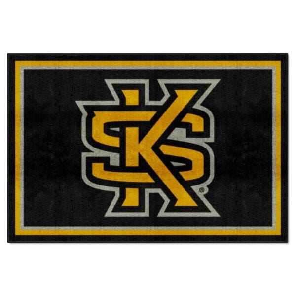 Kennesaw State Owls 5ft. x 8 ft. Plush Area Rug 1 scaled