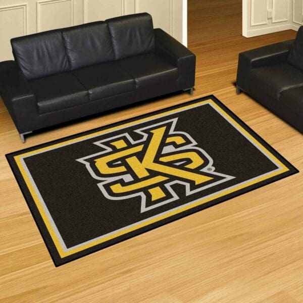 Kennesaw State Owls 5ft. x 8 ft. Plush Area Rug