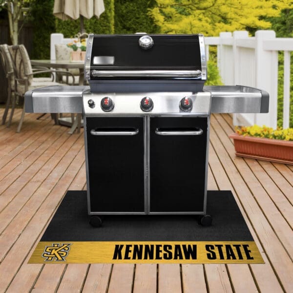 Kennesaw State Owls Vinyl Grill Mat - 26in. x 42in.