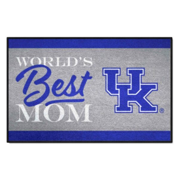 Kentucky Wildcats Worlds Best Mom Starter Mat Accent Rug 19in. x 30in 1 scaled