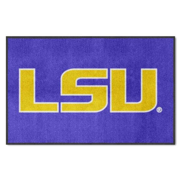 LSU 4X6 High Traffic Mat with Durable Rubber Backing Landscape Orientation 1 scaled