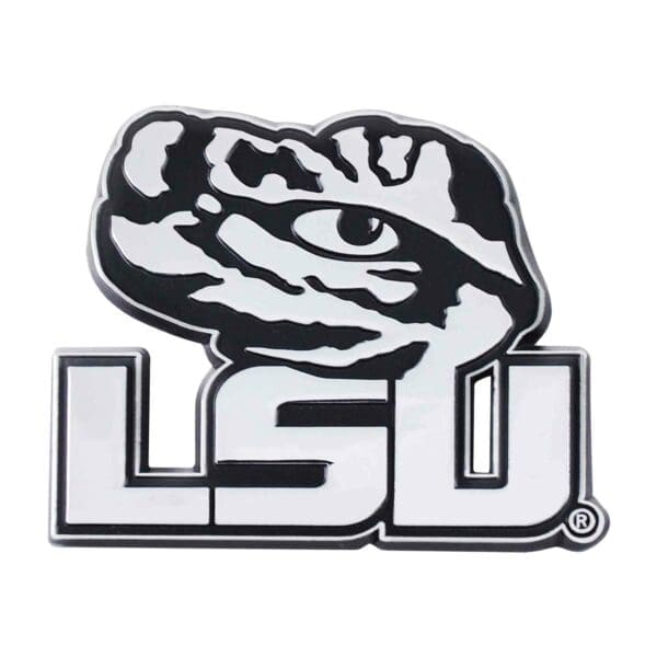 LSU Tigers 3D Chrome Metal Emblem 1