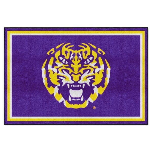 LSU Tigers 5ft. x 8 ft. Plush Area Rug 1 1 scaled