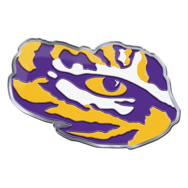 LSU Tigers Heavy Duty Aluminum Embossed Color Emblem Alternate 1