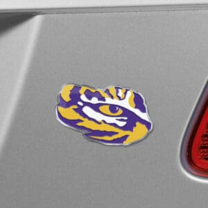 LSU Tigers Heavy Duty Aluminum Embossed Color Emblem - Alternate