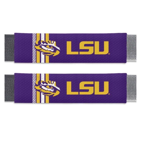 LSU Tigers Team Color Rally Seatbelt Pad 2 Pieces 1 scaled