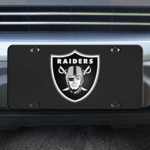 Las Vegas Raiders 3D Black License Plate
