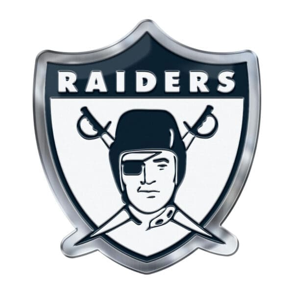 Las Vegas Raiders Heavy Duty Aluminum Embossed Color Emblem Alternate 1