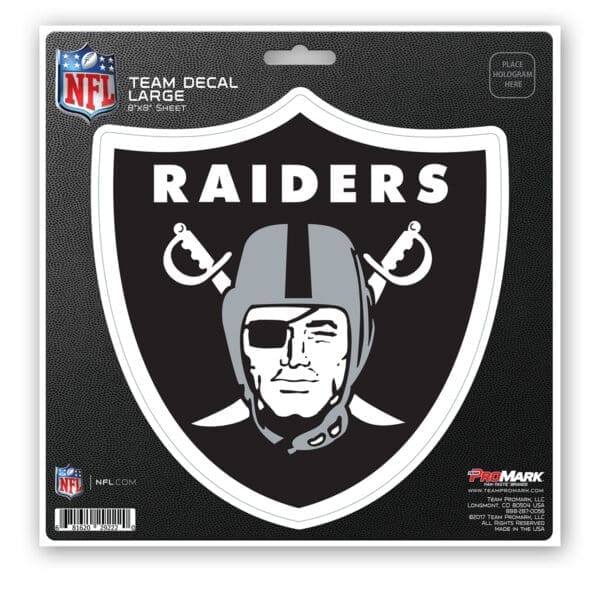 Las Vegas Raiders Large Decal Sticker 1