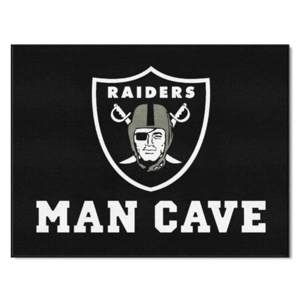 Las Vegas Raiders Man Cave All Star Rug 34 in. x 42.5 in 1 scaled
