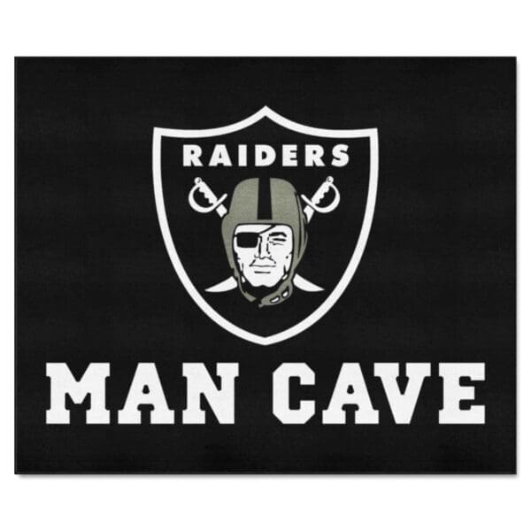 Las Vegas Raiders Man Cave Tailgater Rug 5ft. x 6ft 1 scaled