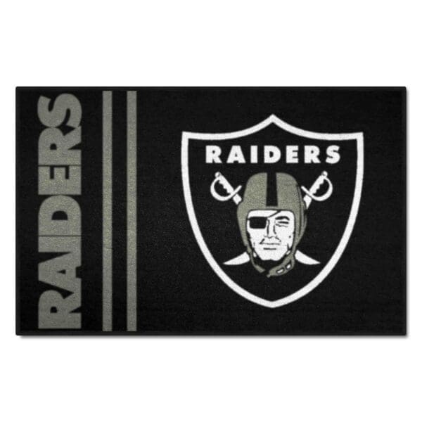 Las Vegas Raiders Starter Mat Accent Rug Uniform Style 19in. x 30in 1 scaled