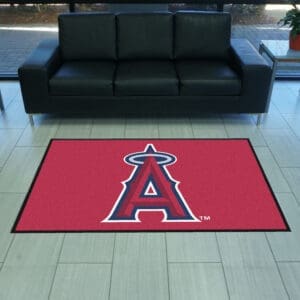 Los Angeles Angels 4X6 High-Traffic Mat with Durable Rubber Backing - Landscape Orientation