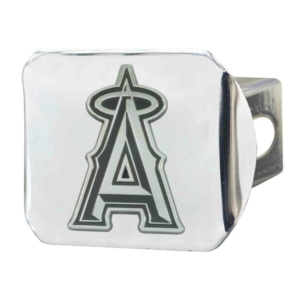 Los Angeles Angels Chrome Metal Hitch Cover with Chrome Metal 3D Emblem 1
