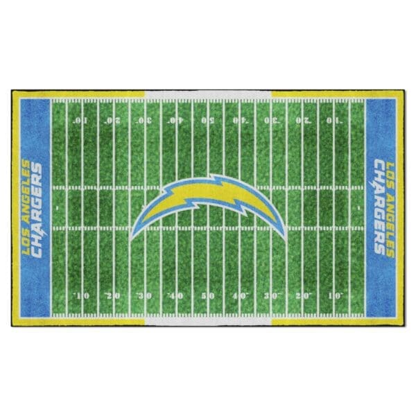 Los Angeles Chargers 6 ft. x 10 ft. Plush Area Rug 1 scaled
