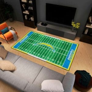 Los Angeles Chargers 6 ft. x 10 ft. Plush Area Rug
