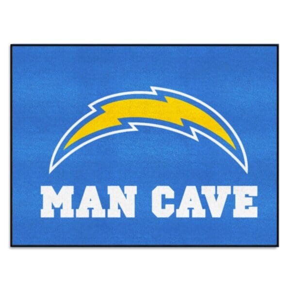 Los Angeles Chargers Man Cave All Star Rug 34 in. x 42.5 in 1 scaled