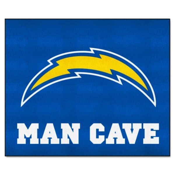 Los Angeles Chargers Man Cave Tailgater Rug 5ft. x 6ft 1 scaled