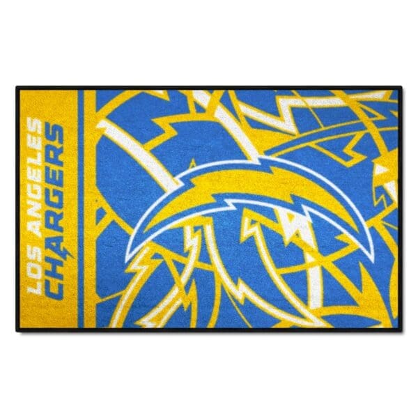 Los Angeles Chargers Starter Mat XFIT Design 19in x 30in Accent Rug 1 scaled