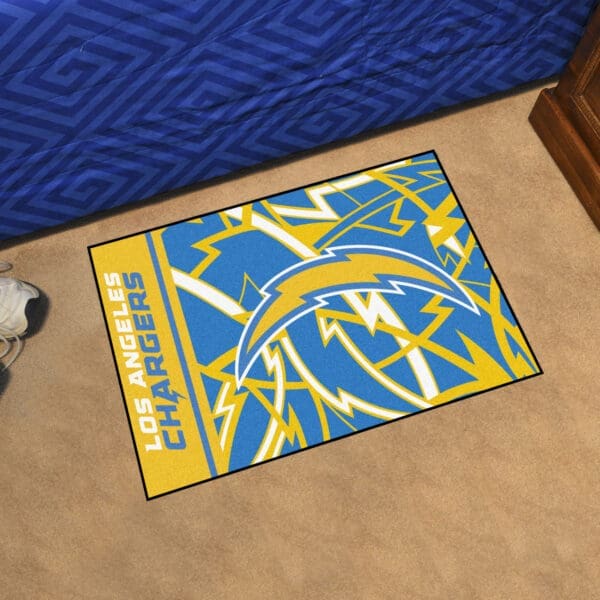 Los Angeles Chargers Starter Mat XFIT Design - 19in x 30in Accent Rug