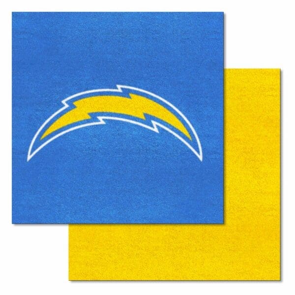 Los Angeles Chargers Team Carpet Tiles 45 Sq Ft 1 scaled