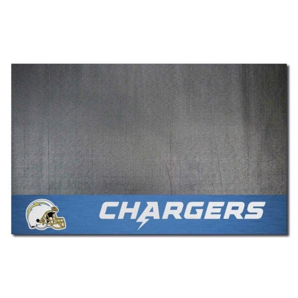 Los Angeles Chargers Vinyl Grill Mat 26in. x 42in 1 scaled