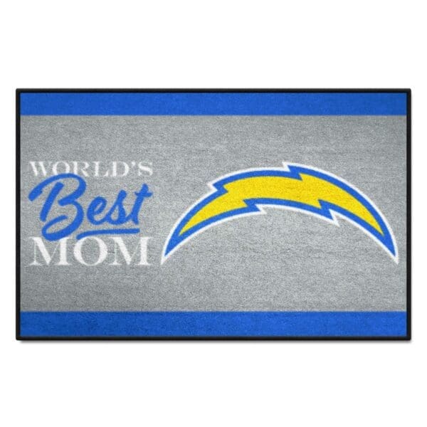 Los Angeles Chargers Worlds Best Mom Starter Mat Accent Rug 19in. x 30in 1 scaled