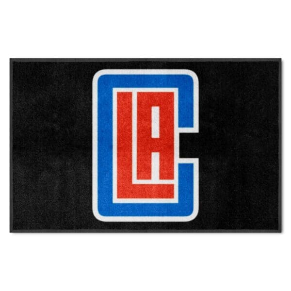 Los Angeles Clippers 4X6 High Traffic Mat with Durable Rubber Backing Landscape Orientation 9921 1 scaled