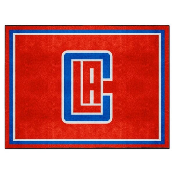 Los Angeles Clippers 8ft. x 10 ft. Plush Area Rug 17454 1 scaled