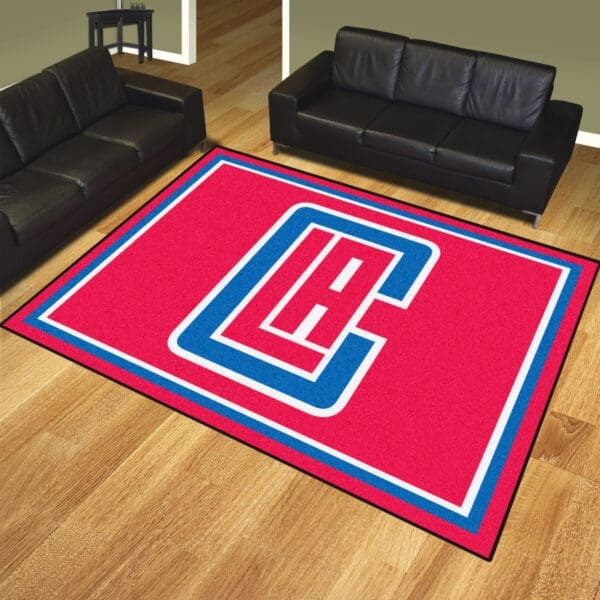 Los Angeles Clippers 8ft. x 10 ft. Plush Area Rug-17454