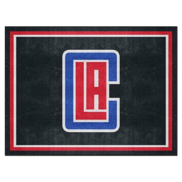 Los Angeles Clippers 8ft. x 10 ft. Plush Area Rug 36975 1 scaled