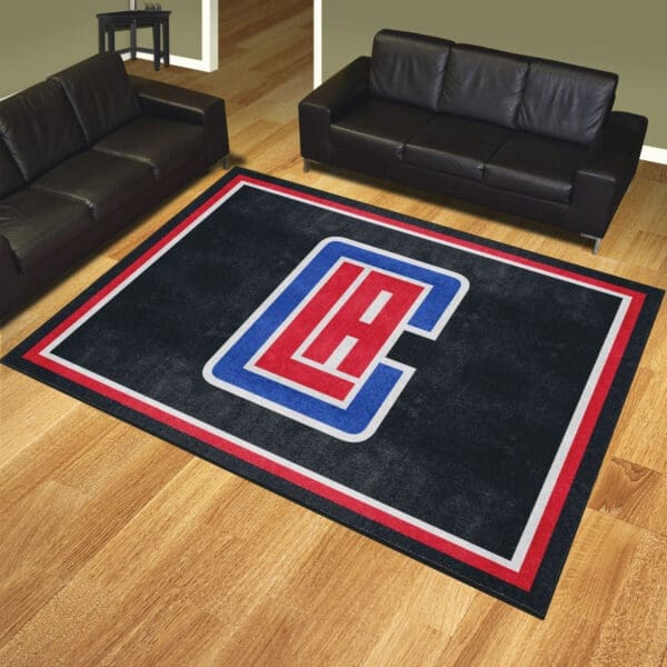 Los Angeles Clippers 8ft. x 10 ft. Plush Area Rug-36975