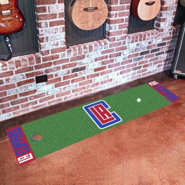 Los Angeles Clippers Putting Green Mat - 1.5ft. x 6ft.-9294