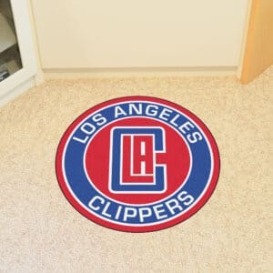Los Angeles Clippers Roundel Rug - 27in. Diameter-18838
