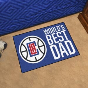 Los Angeles Clippers Starter Mat Accent Rug - 19in. x 30in. World's Best Dad Starter Mat-31189