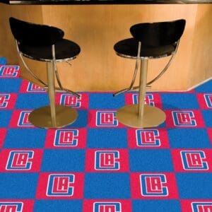 Los Angeles Clippers Team Carpet Tiles - 45 Sq Ft.-9296
