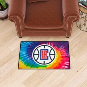 Los Angeles Clippers Tie Dye Starter Mat Accent Rug - 19in. x 30in.-34391