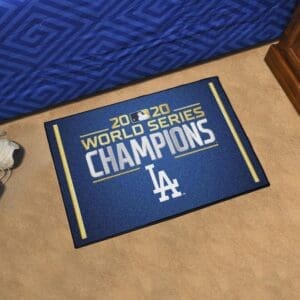 Los Angeles Dodgers 2020 MLB World Series Champions Starter Mat Accent Rug - 19in. x 30in.