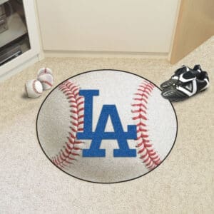 Los Angeles Dodgers Baseball Rug - 27in. Diameter