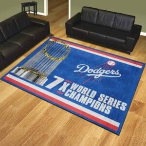 Los Angeles Dodgers Dynasty 8ft. x 10 ft. Plush Area Rug
