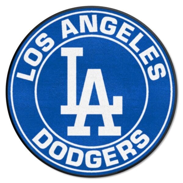 Los Angeles Dodgers Roundel Rug 27in. Diameter 1 scaled