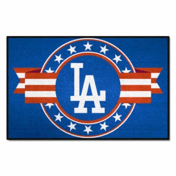 Los Angeles Dodgers Starter Mat Accent Rug 19in. x 30in. Patriotic Starter Mat 1 scaled