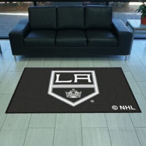 Los Angeles Kings 4X6 High-Traffic Mat with Durable Rubber Backing - Landscape Orientation-12857