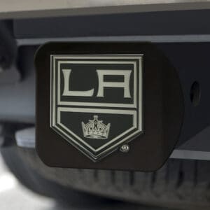 Los Angeles Kings Black Metal Hitch Cover with Metal Chrome 3D Emblem-21006